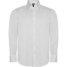 Camisa Hombre Manga Larga Tejido Stretch Blanco S