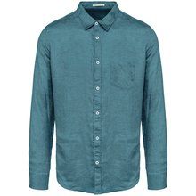 Camisa de lino hombre Adriatic Blue XS