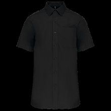 Camisa manga corta hombre Bolsillo izquierdo Black XS