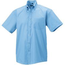 Camisa non-iron con bolsillo pecho Azul M