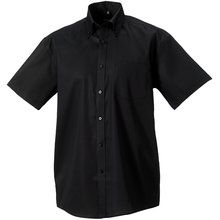 Camisa non-iron con bolsillo pecho Negro L