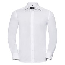 Camisa oxford Corte entallado de manga larga Blanco S