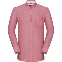 Camisa Oxford efecto lavado Rojo / Blanco L