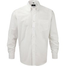 Camisa Oxford hombre planchado mínimo Blanco 4XL