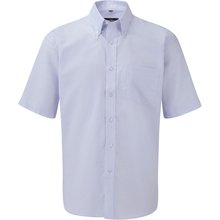 Camisa Oxford DE manga corta hombre Azul 3XL