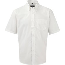 Camisa Oxford DE manga corta hombre Blanco 4XL