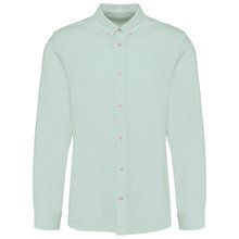 Camisa Oxford manga larga hombre entallada Oxford Green S