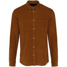 Camisa de pana hombre Washed Brandy S