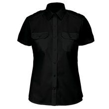 Camisa piloto manga corta mujer Black S