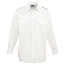Camisa Piloto manga larga para hombre Blanco 16.5 UK
