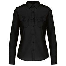 Camisa piloto manga larga mujer Black S