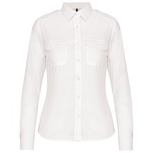 Camisa piloto manga larga mujer Blanco XL