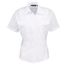 Camisa Piloto Mujer Manga Corta Blanco 10 UK