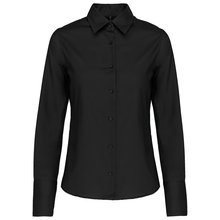 Camisa no-plancha para mujer Negro 3XL