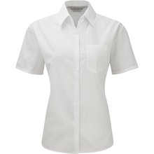 Camisa de polialgodón mujer Blanco L
