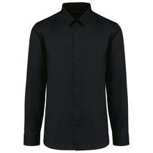 Camisa popelina algodón hombre Black S