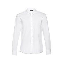 Camisa de popelina para hombre Blanco L