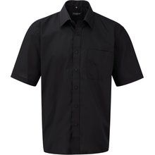 Camisa Popelina manga corta hombre Black S