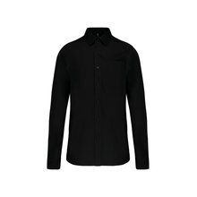 Camisa popelina manga larga hombre Black XS