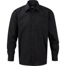 Camisa Popelina Polialgodón Hombre Black S