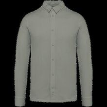 Camisa punto jersey algodón Almond Green S