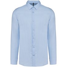 Camisa tejido oxford de manga larga Azul 3XL