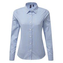 Camisa Vichy cuadros grandes Light Blue / White XS