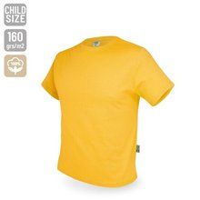 Camiseta Algodón 160g Tallas Niños y Adultos Amarillo 4-6