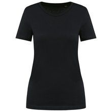 Camiseta de algodón de calidad para mujer Black XS