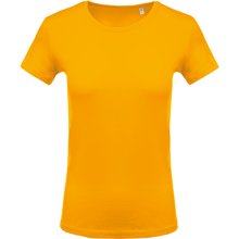 Camiseta algodón cuello redondo mujer Amarillo XS