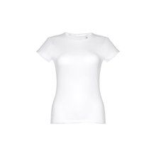 Camiseta Algodón Entallada de Mujer Blanco M