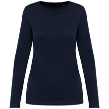 Camiseta algodón manga larga mujer Azul XXL