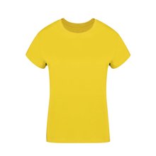 Camiseta Algodón Mujer Colores S a XXL Amarillo S