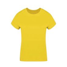 Camiseta Algodón Mujer Colores S a XXL Amarillo XL