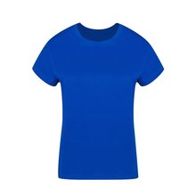 Camiseta Algodón Mujer Colores S a XXL Azul L