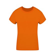 Camiseta Algodón Mujer Colores S a XXL Naranja M