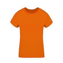 Camiseta Algodón Mujer Colores S a XXL Naranja XL