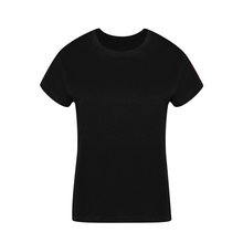 Camiseta Algodón Mujer Colores S a XXL Negro S