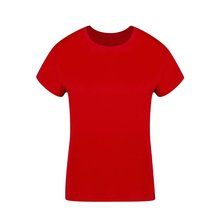 Camiseta Algodón Mujer Colores S a XXL Rojo S