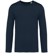Camiseta algodón orgánico efecto lavado Azul L
