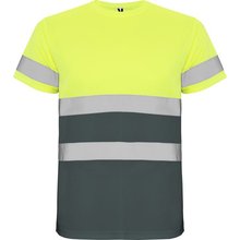 Camiseta Alta Visibilidad PLOMO/AMARILLO FLUOR 3XL