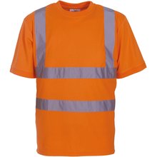 Camiseta alta visibilidad reflectante Naranja S