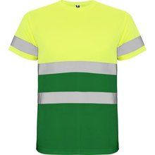 Camiseta Alta Visibilidad VERDE JARDÍN/AMARILLO FLÚOR 2XL