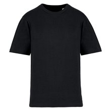 Camiseta ancha hombros caídos hombre Negro XS