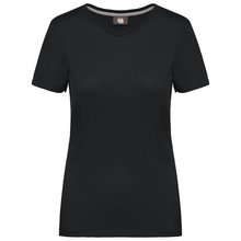 Camiseta antibacteriana mujer Negro 3XL