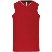 Camiseta baloncesto infantil poliéster Rojo 6/8 ans