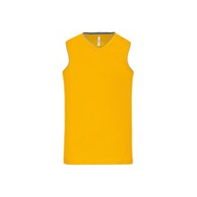 Camiseta baloncesto mujer poliéster Amarillo XS