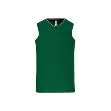 Camiseta baloncesto mujer poliéster Verde XL