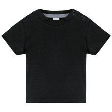 Camiseta bebé 100% algodón Negro 3M