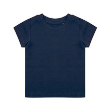 Camiseta para bebé de algodón orgánico Azul 12/18M